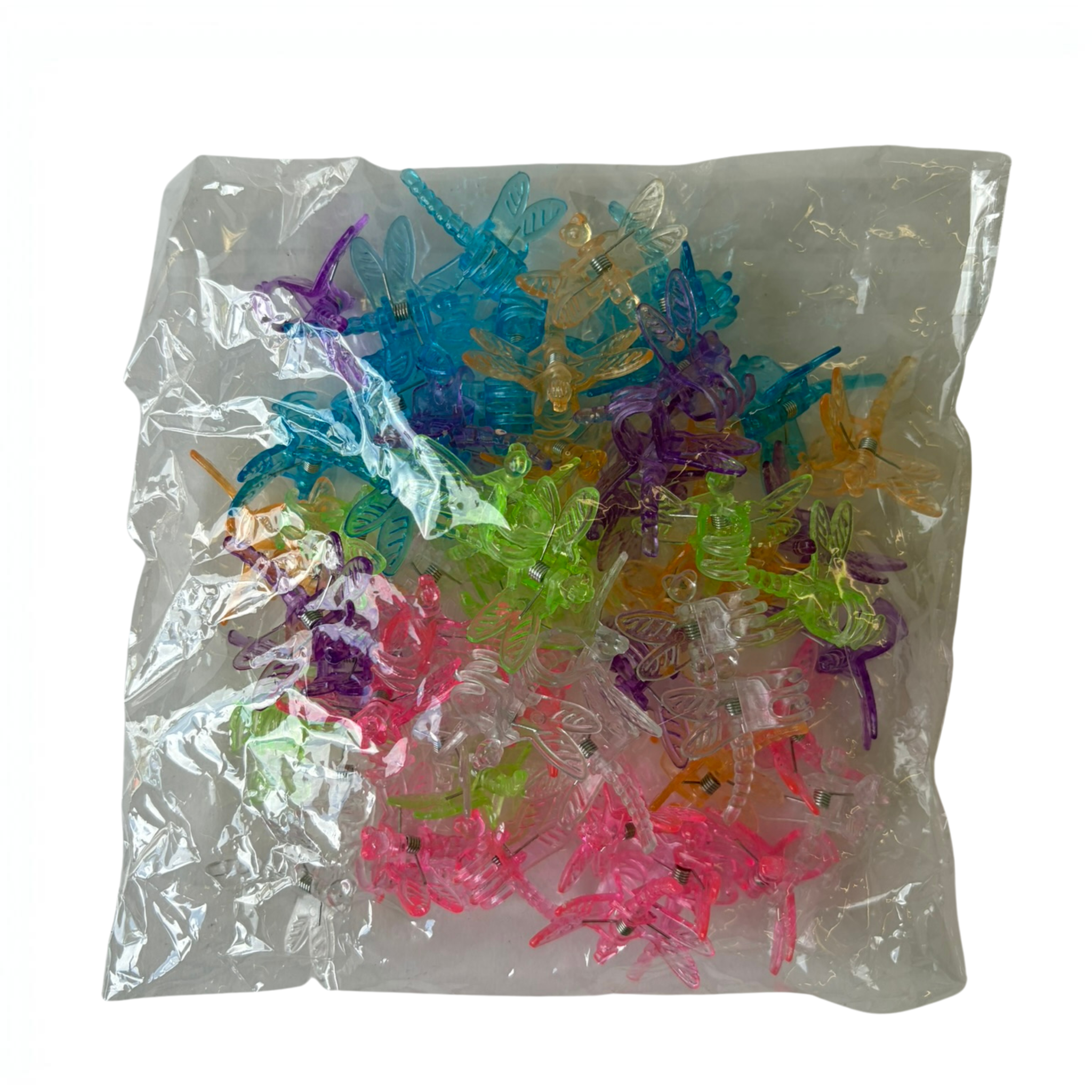 Dragonfly Orchid Clips | Decorative Dragonfly Style Spike Support | 60-Pack