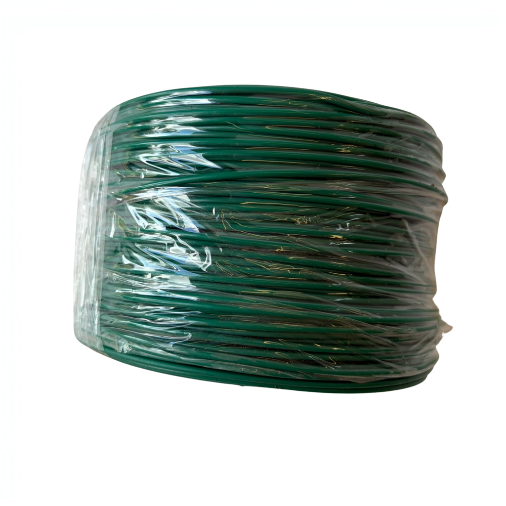 Green Round Twist Tie Roll – 100 Meter Bulk Plant Tie for Nursery & Greenhouse