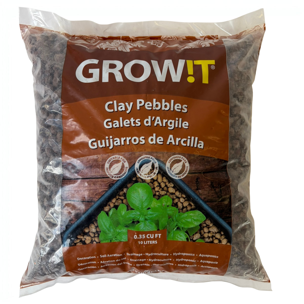 Clay Pebbles | 4-16mm | 10L Bag | Orchid & Hydroponic Growing Medium