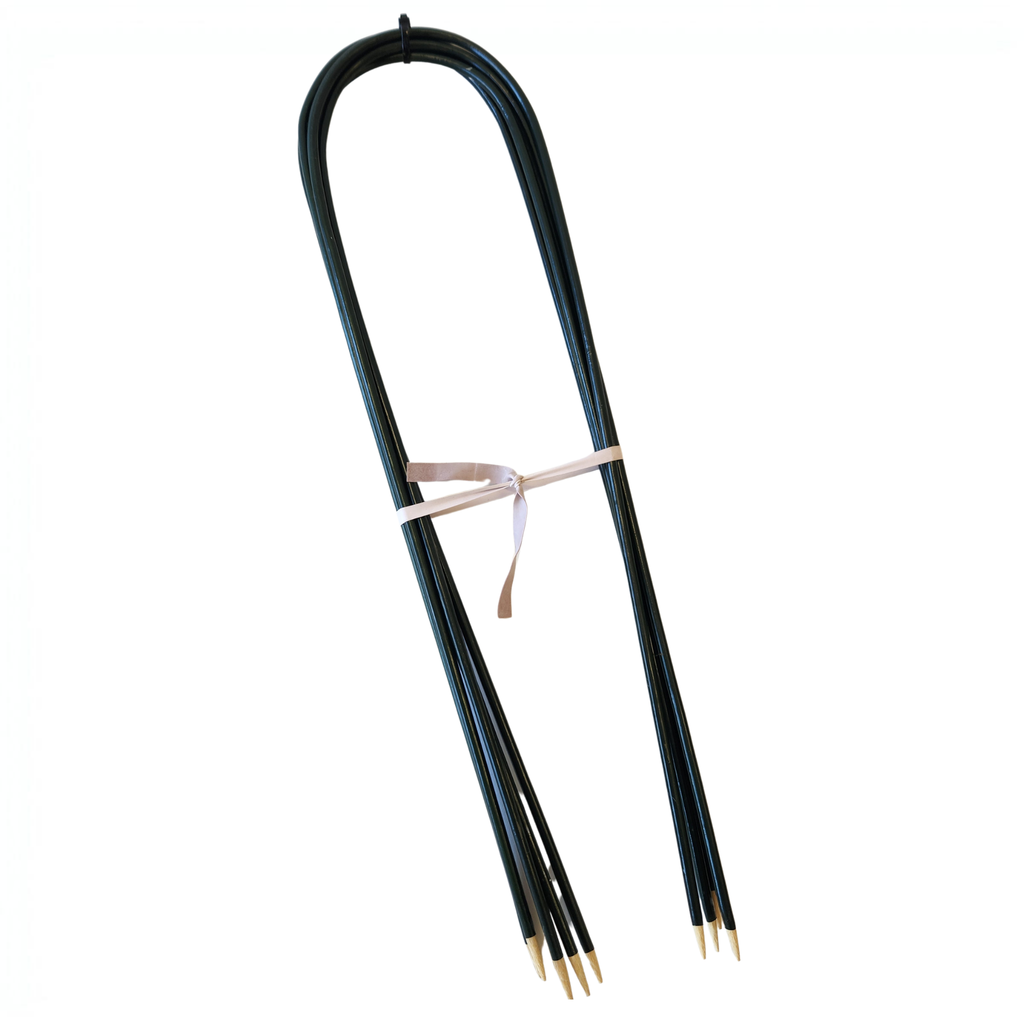 Plasticized Bamboo U-Trellis | 18" Coated Plant Support