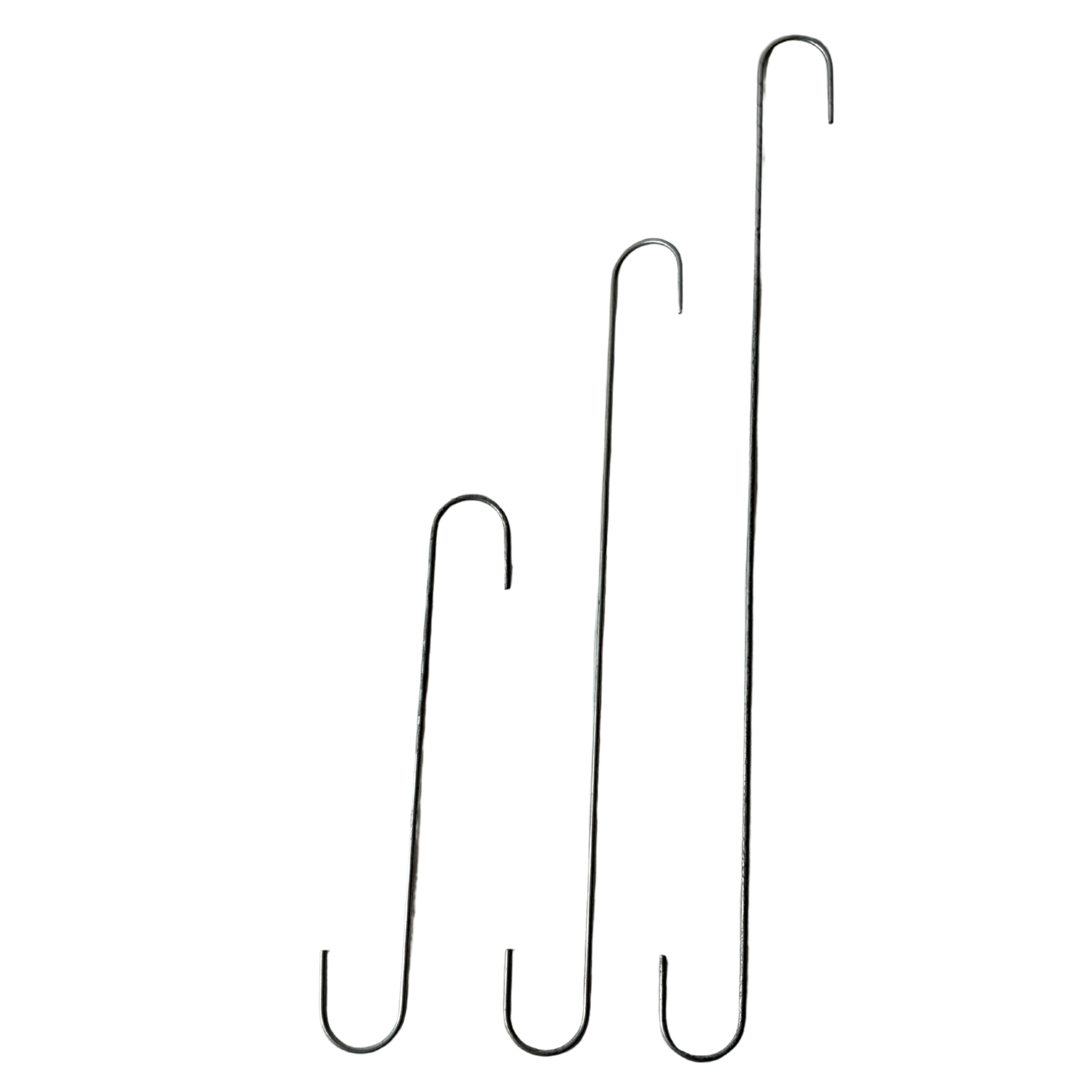S Hook Hangers for Orchid Baskets & Plants | 12", 18" & 24" | 5 Pack