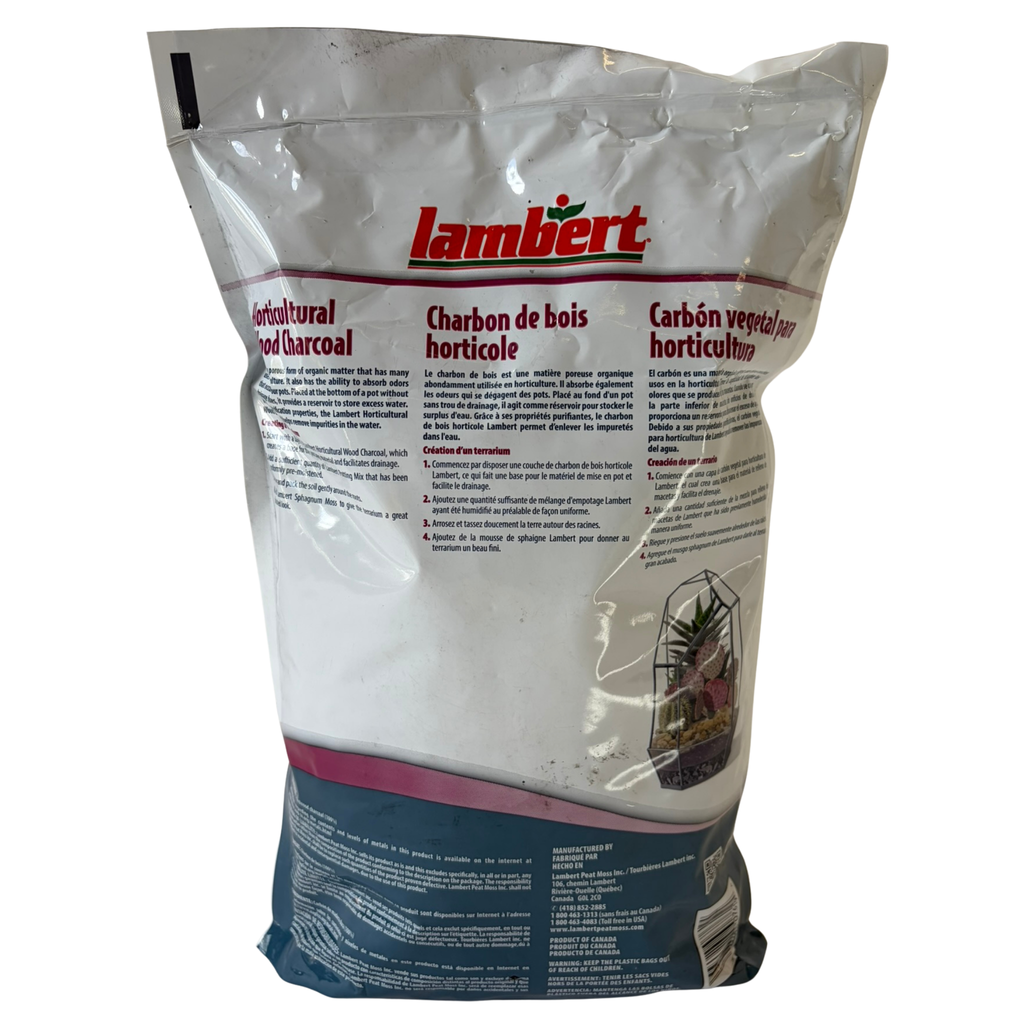 Lambert's Horticultural Charcoal | 4qt | Wood Charcoal for Orchids, Terrariums & Indoor Plants