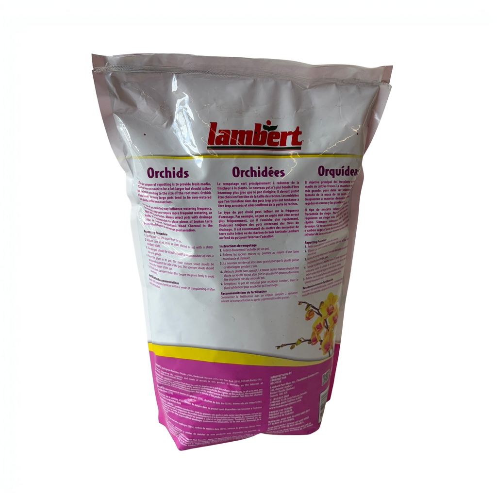 Lambert's Orchid Potting Mix | 4qt | Bark, Charcoal & Sphagnum Moss Blend