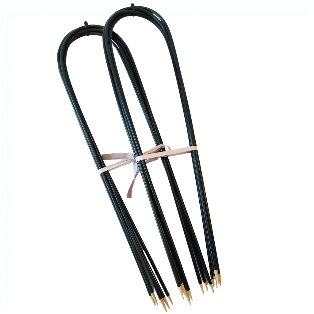 Plasticized Bamboo U-Trellis | 18" Coated Plant Support