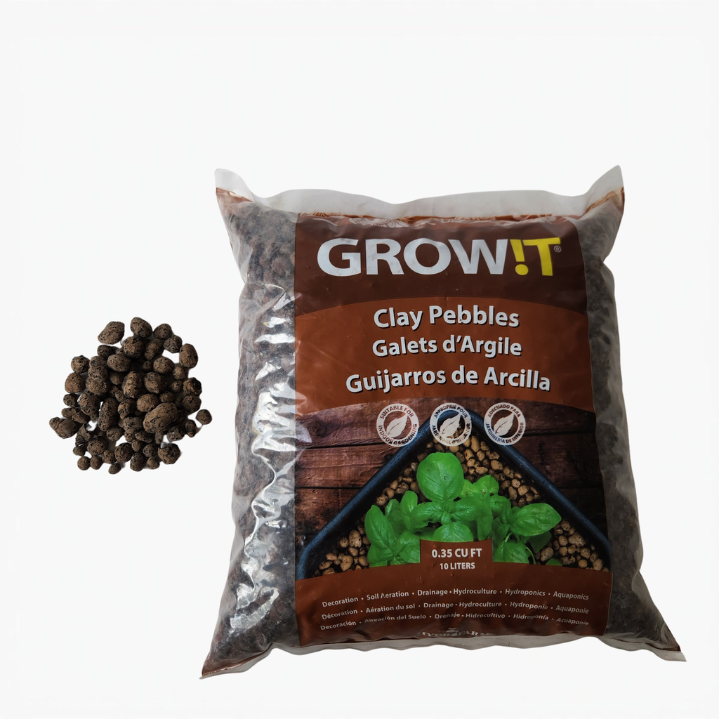 Clay Pebbles | 4-16mm | 10L Bag | Orchid & Hydroponic Growing Medium