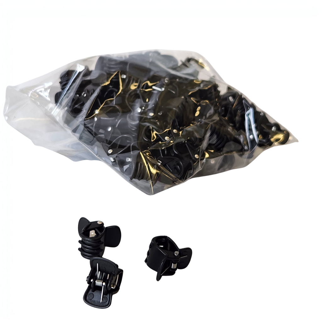 Plain Orchid Clips - Small & Medium | 100-Pack