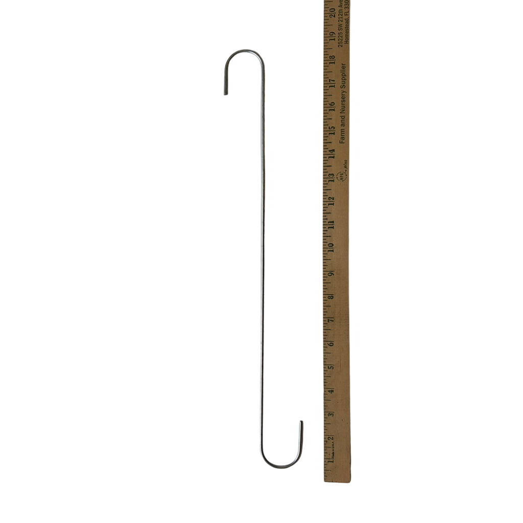 S Hook Hangers for Orchid Baskets & Plants | 12", 18" & 24" | 5 Pack