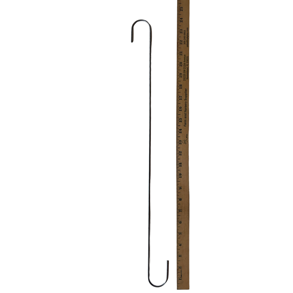 S Hook Hangers for Orchid Baskets & Plants | 12", 18" & 24" | 5 Pack